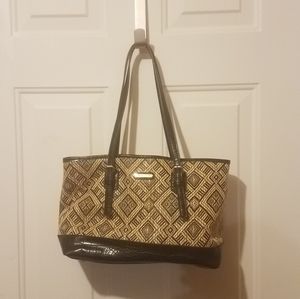 Dana Buchman tan and black purse